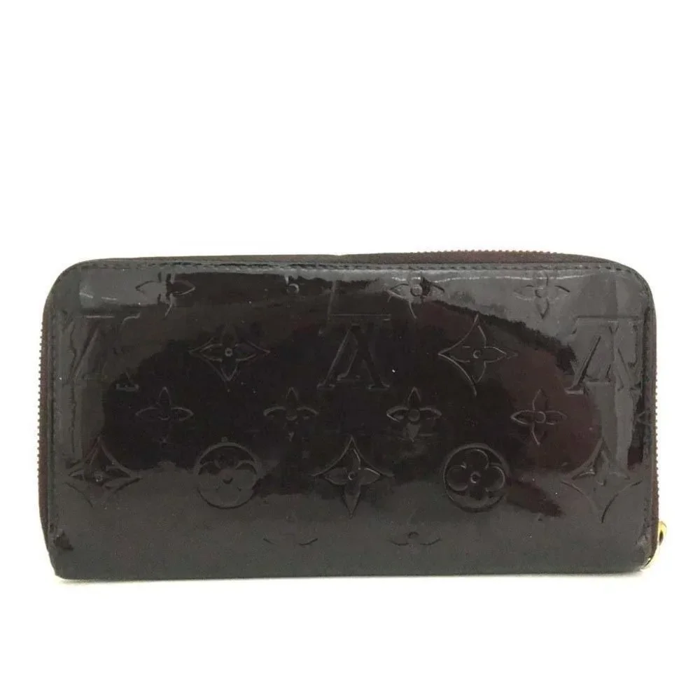 Louis Vuitton Wallet Long Patent Zippy Zip Around Enamel Leather Verni - Picture 4 of 8